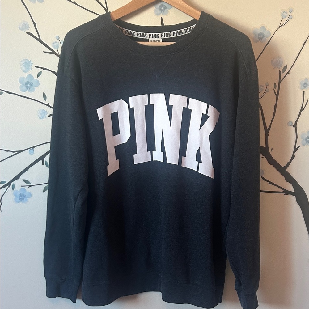 Victoria's Secret PINK dark grey Crewneck sweatshirt